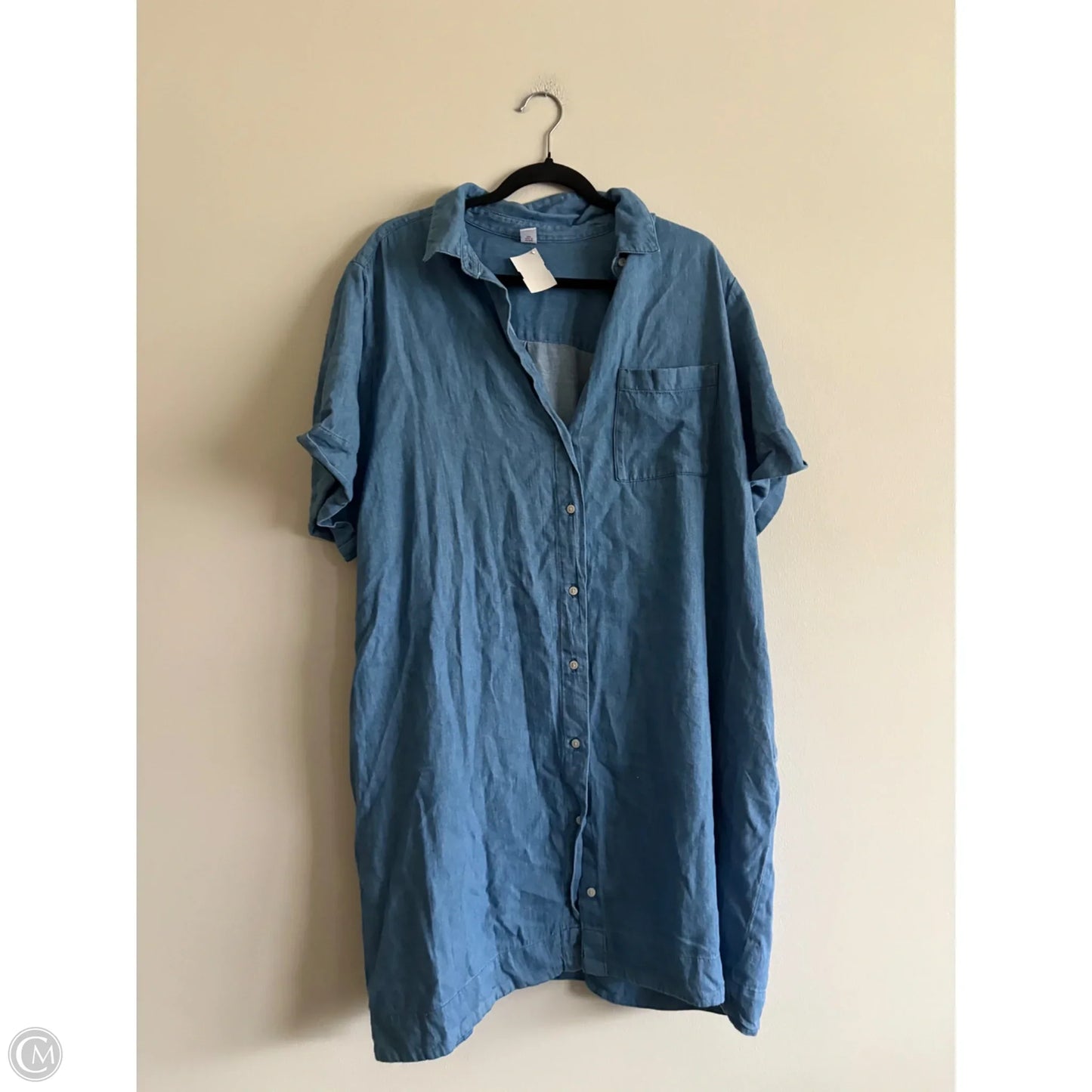 Dress Casual Short By Old Navy In Blue Denim, Size: Xxl