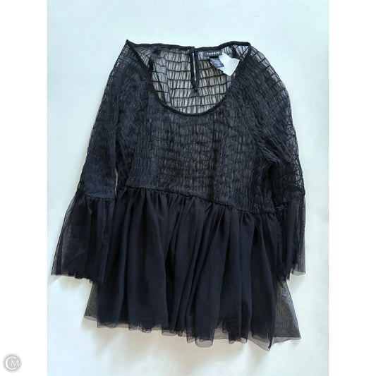 Top 3/4 Sleeve By Torrid In Black, Size: M