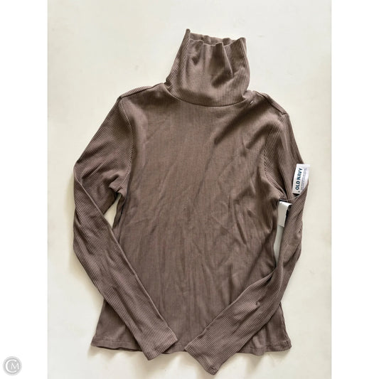 Top Long Sleeve By Old Navy In Brown, Size: M