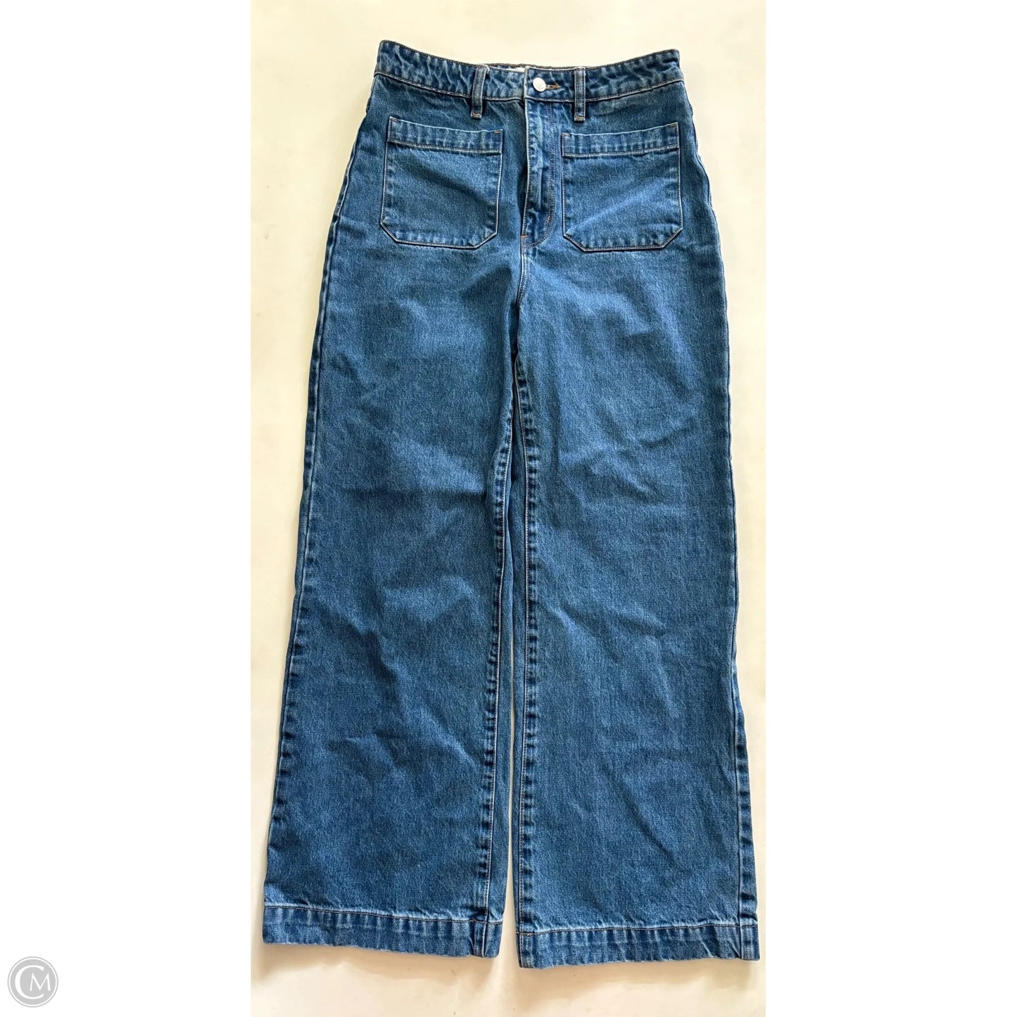 Jeans Wide Leg By Rollas In Blue, Size: 8