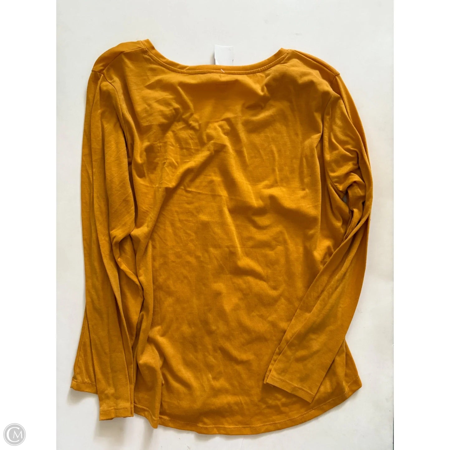 Top Long Sleeve By Jennifer Lauren In Yellow, Size: 2x