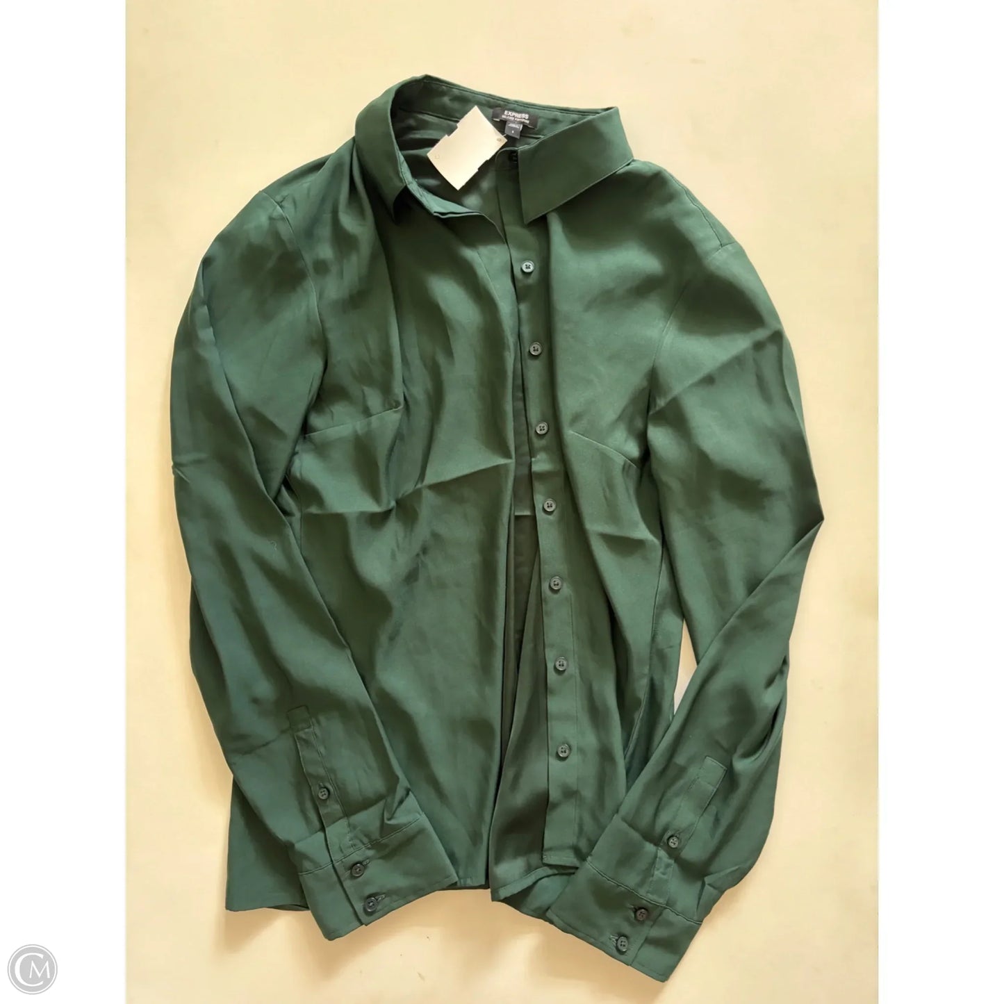 Top Long Sleeve By Express In Green, Size: S
