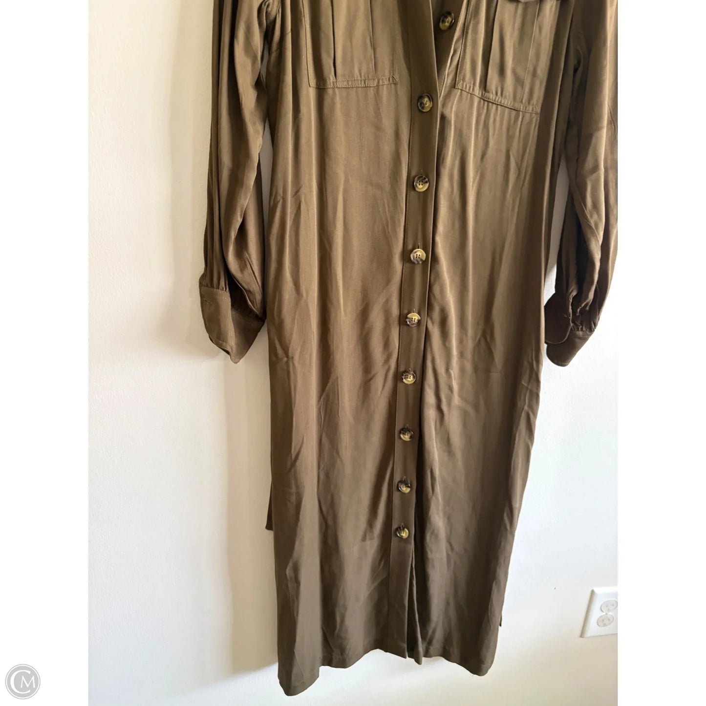 Dress Casual Maxi By H&m In Green, Size: 4