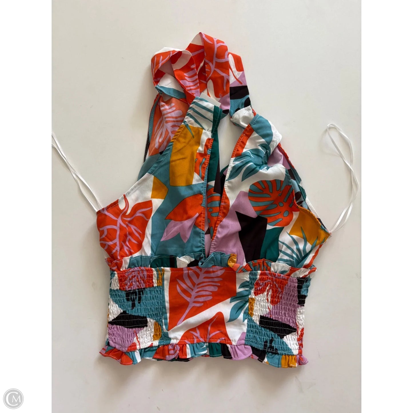 Top Sleeveless By Milk & Honey In Floral Print, Size: M