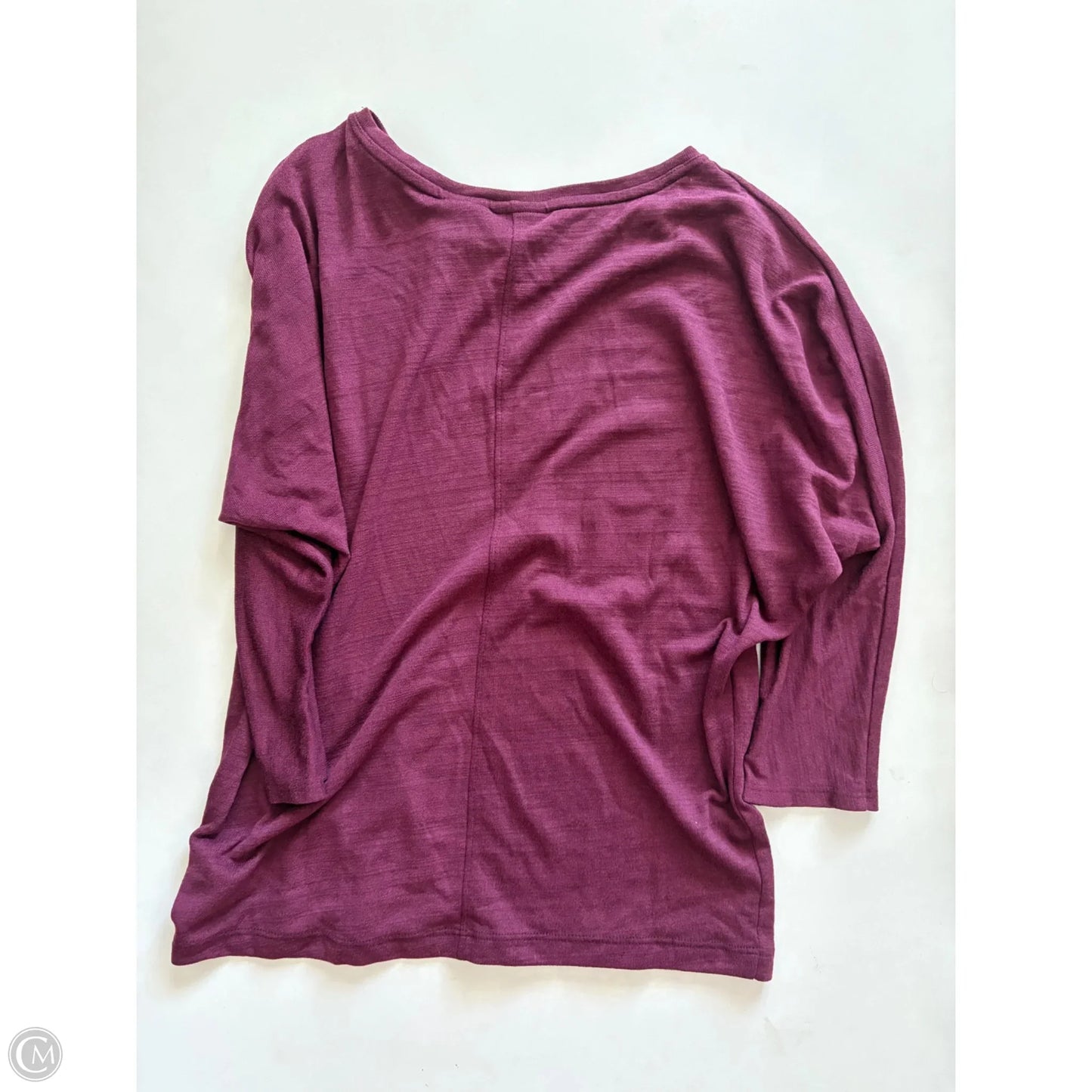 Top 3/4 Sleeve Basic By Rachel Zoe In Maroon, Size: M
