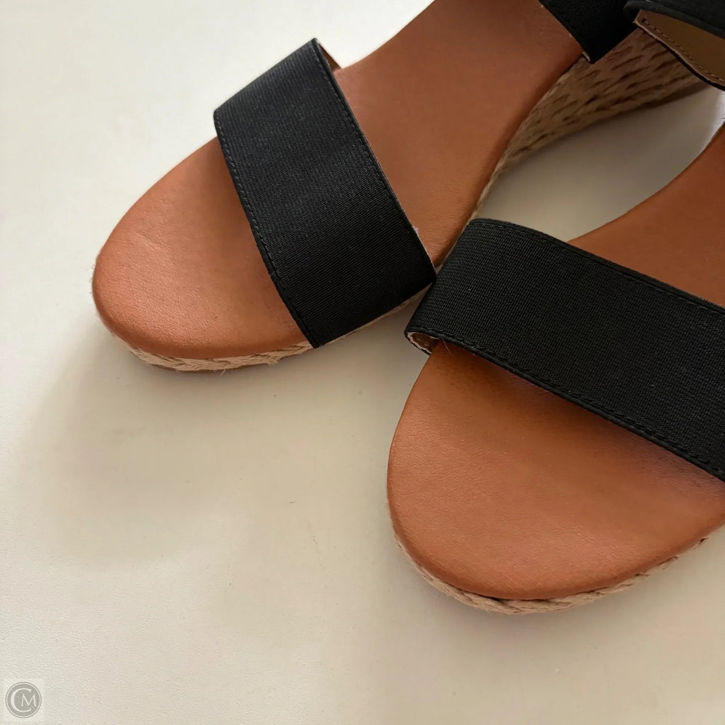 Sandals Heels Wedge By Tommy Bahama In Black, Size: 10