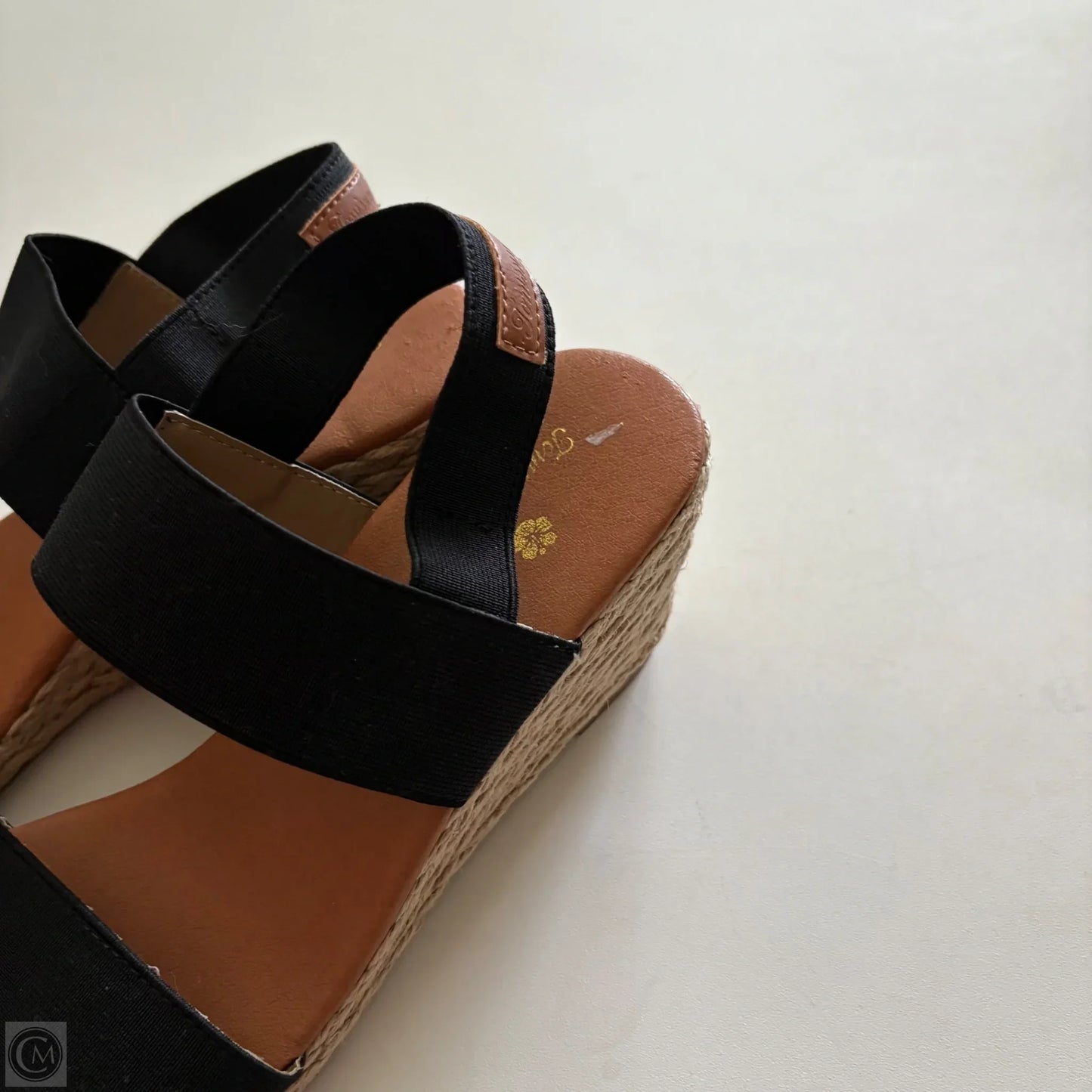 Sandals Heels Wedge By Tommy Bahama In Black, Size: 10