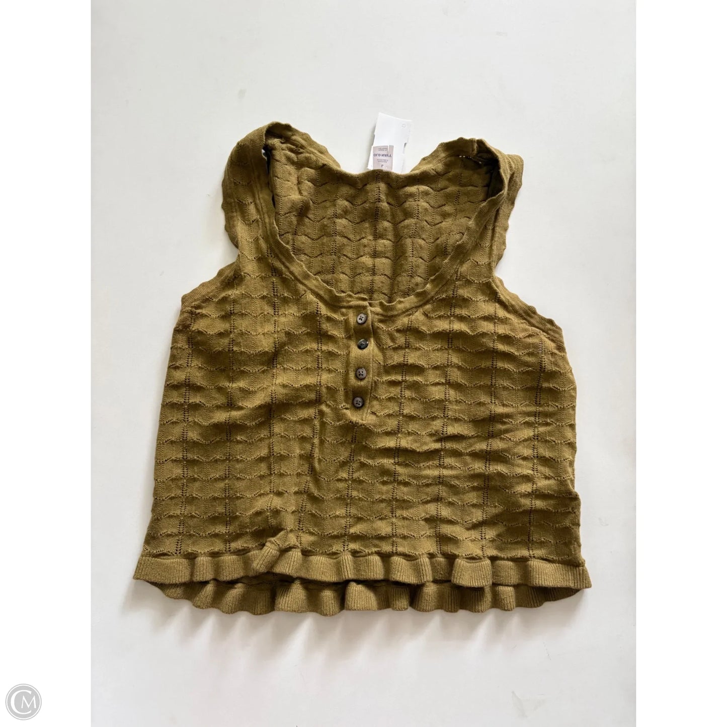 Top Sleeveless By Old Navy In Green, Size: L