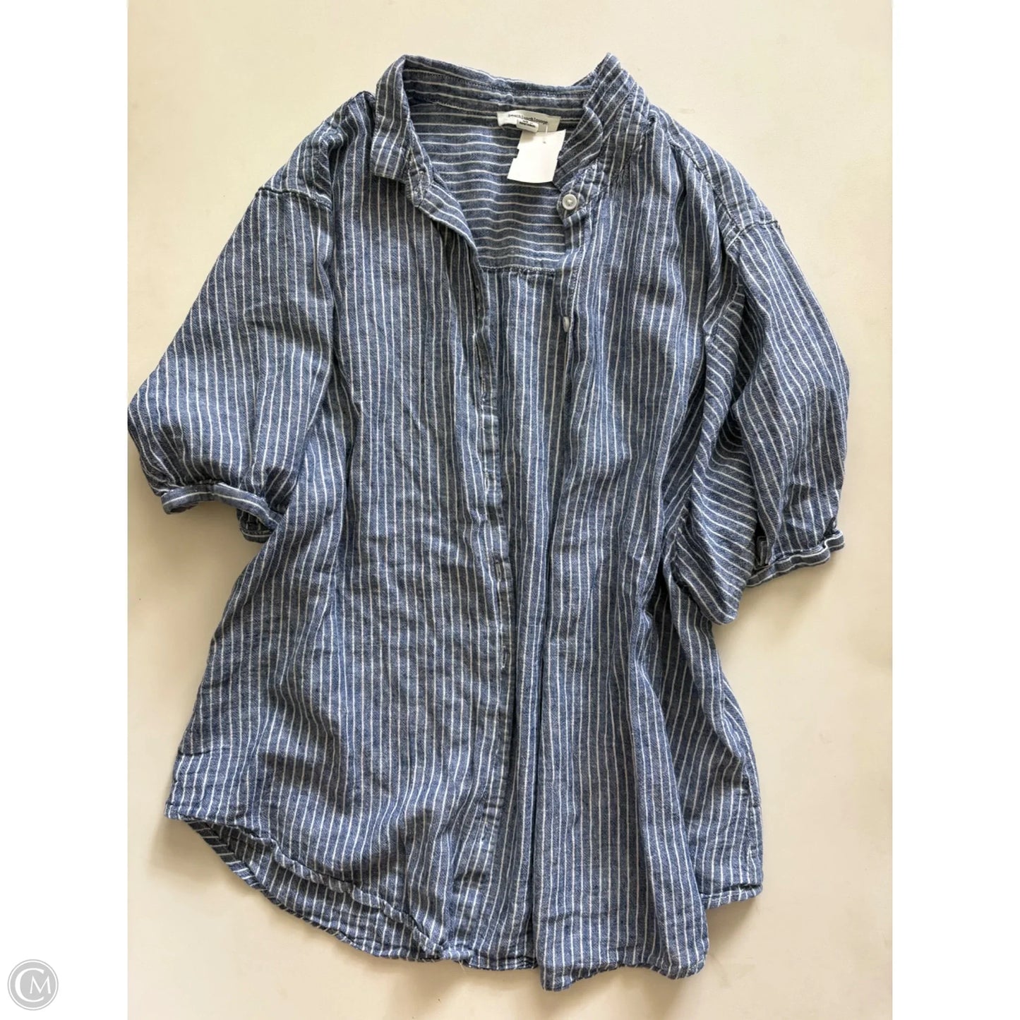 Top Short Sleeve By Beachlunchlounge In Striped Pattern, Size: M