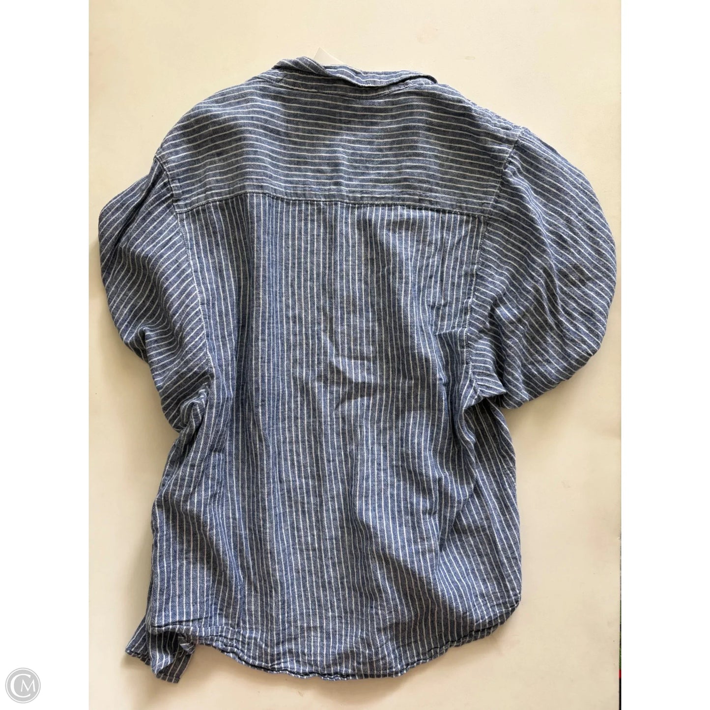 Top Short Sleeve By Beachlunchlounge In Striped Pattern, Size: M