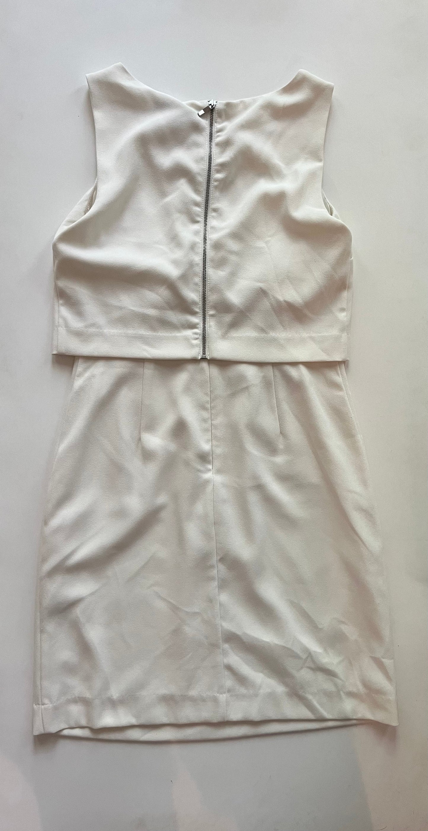 White Dress Casual Midi Banana Republic, Size S