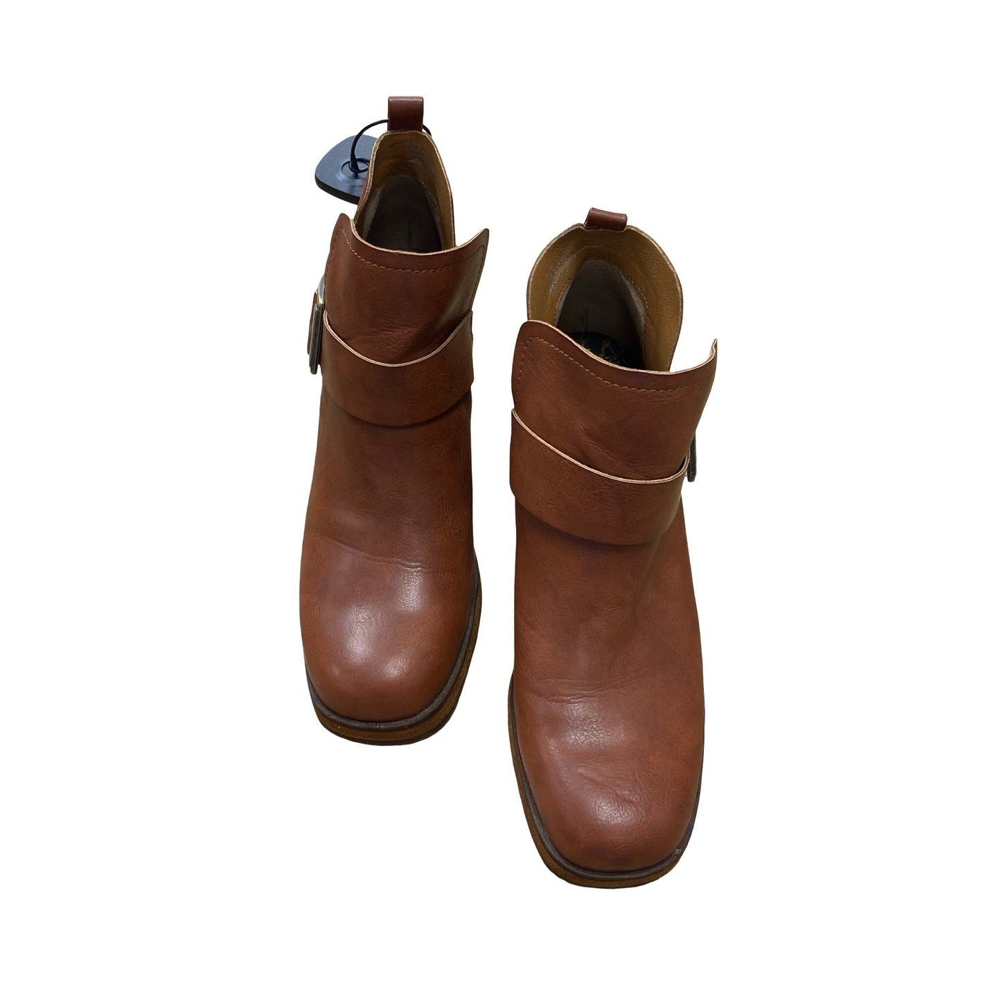 Boots Ankle Heels By Korks In Brown, Size:8.5