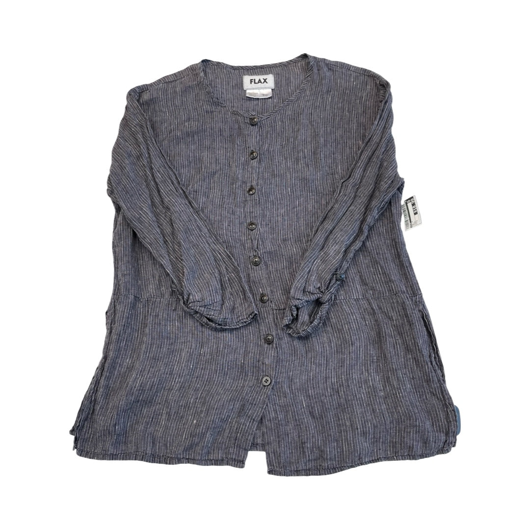Top Ls By Flax In Grey, Size:S