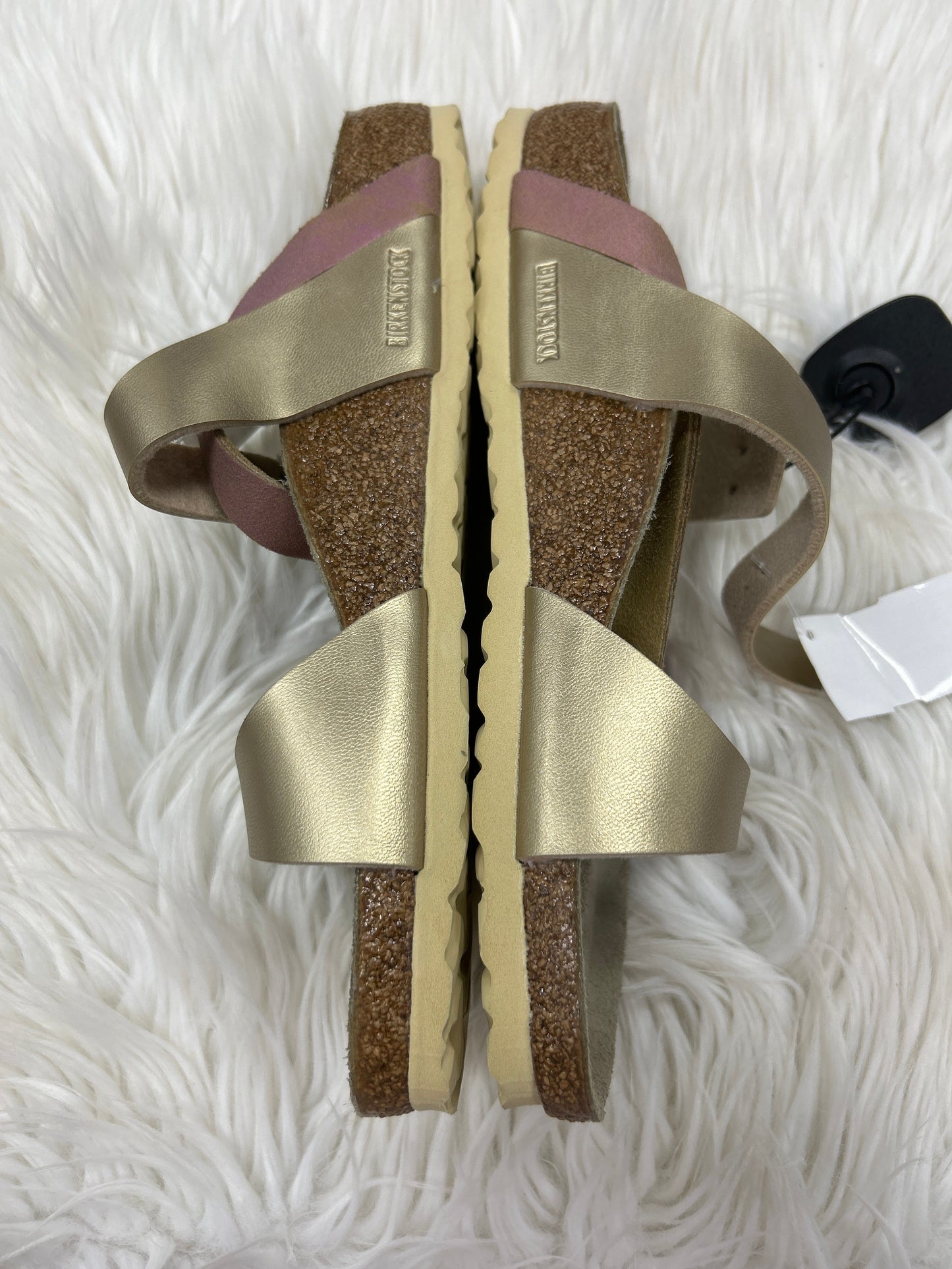 Sandals Flats By Birkenstock In Bronze, Size:11