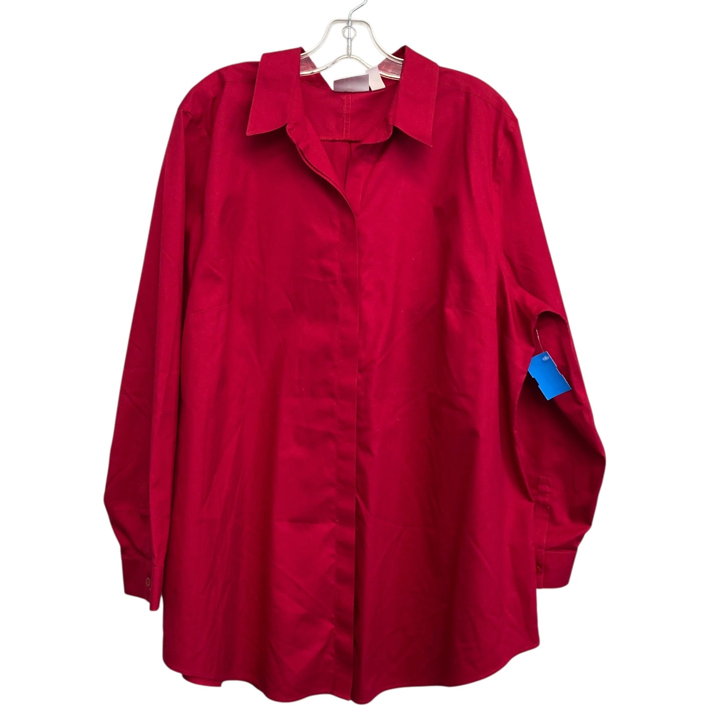 Top Ls By Chicos In Red, Size:1X