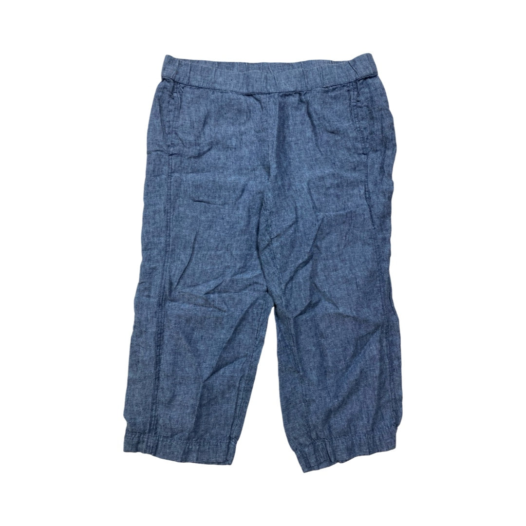 Pants Linen By Pure Jill In Blue, Size:L