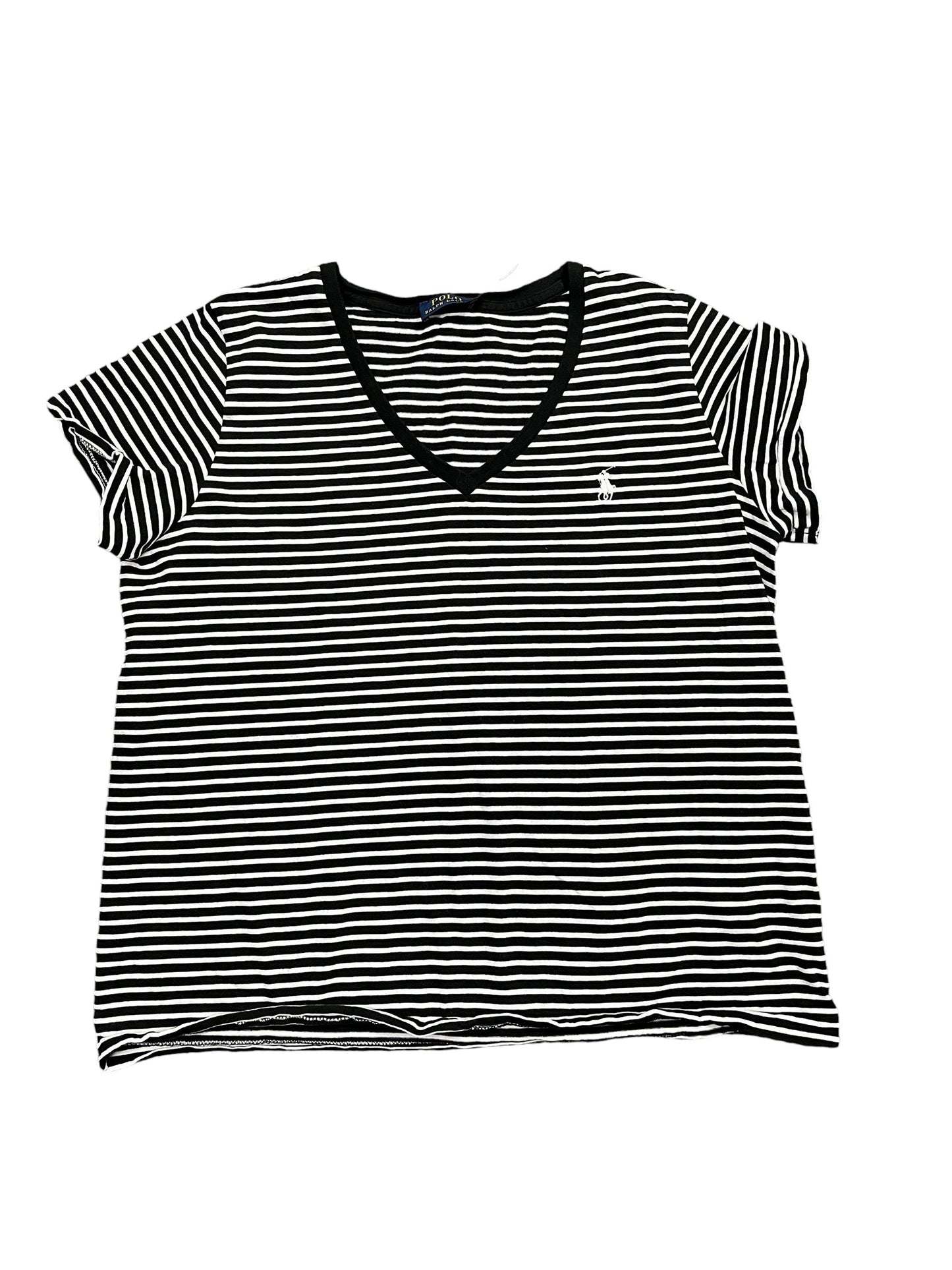 Top Ss By Polo Ralph Lauren In Striped Pattern, Size:L