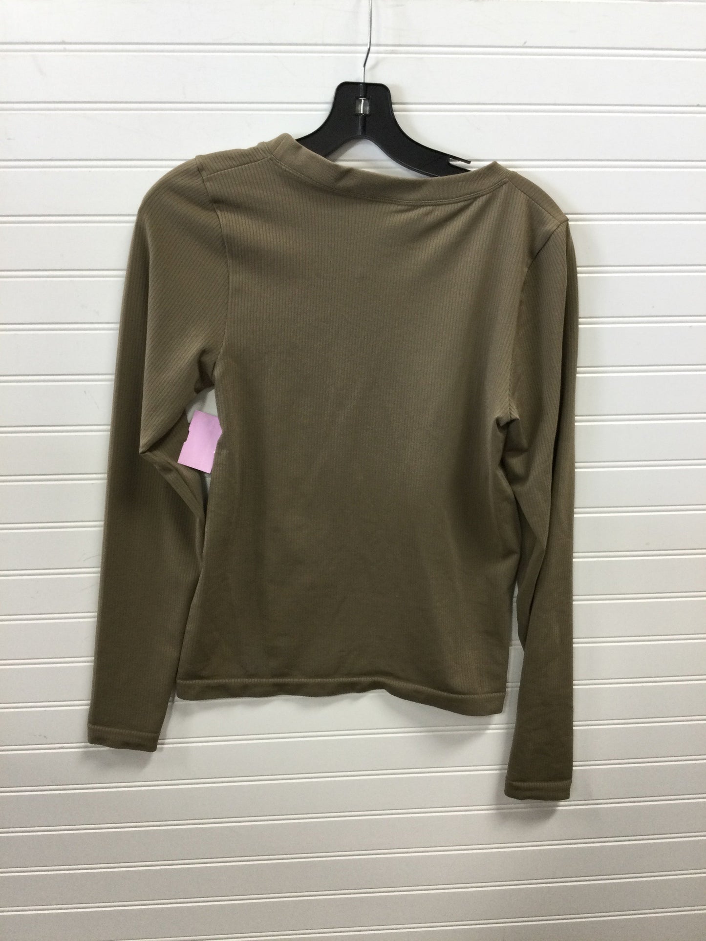 Athletic Top Ls Crewneck By Athleta In Tan, Size:L