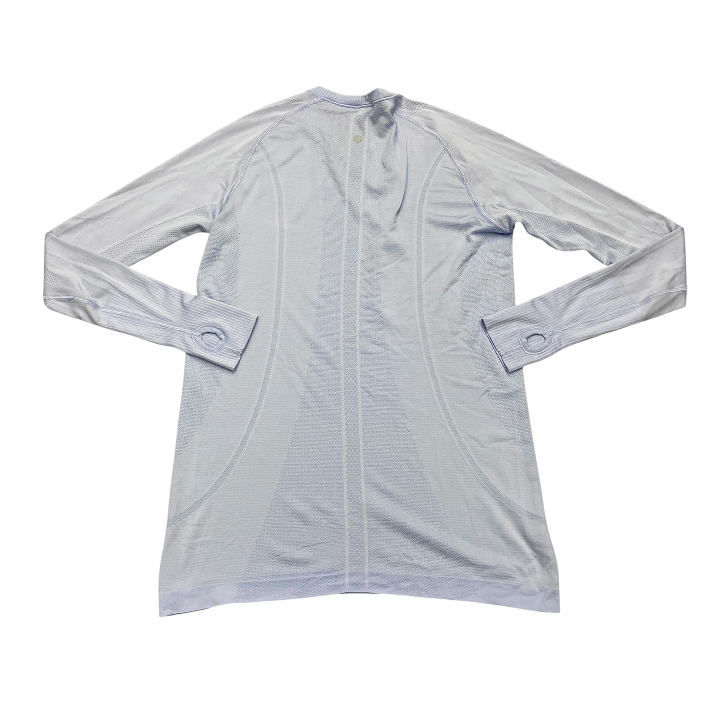 Athletic Top Long Sleeve Crewneck By Lululemon In Blue, Size: L