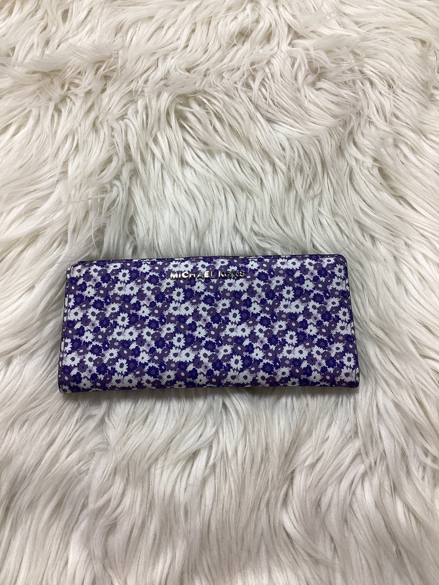 Wallet Designer By Michael Kors In Purple, Size:Small