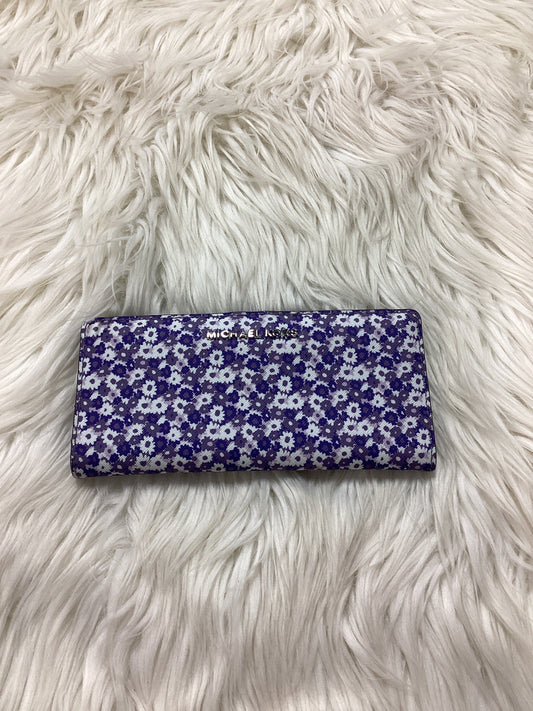Wallet Designer By Michael Kors In Purple, Size:Small