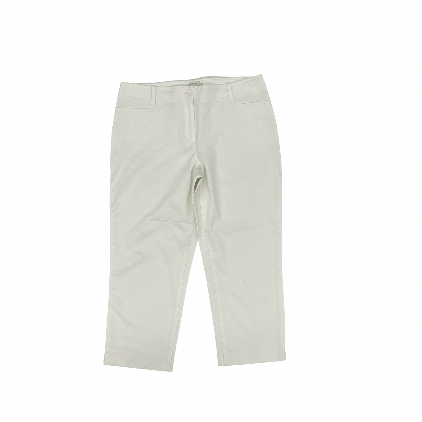 Pants Cropped By Talbots In White, Size:14