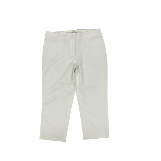 Pants Cropped By Talbots In White, Size:14