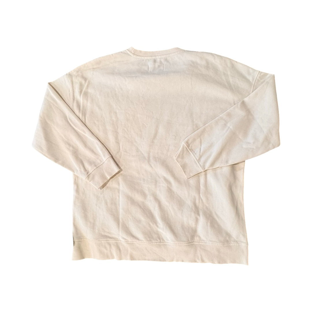 Athletic Sweatshirt Crewneck By LIV OUTDOOR In Cream, Size:L