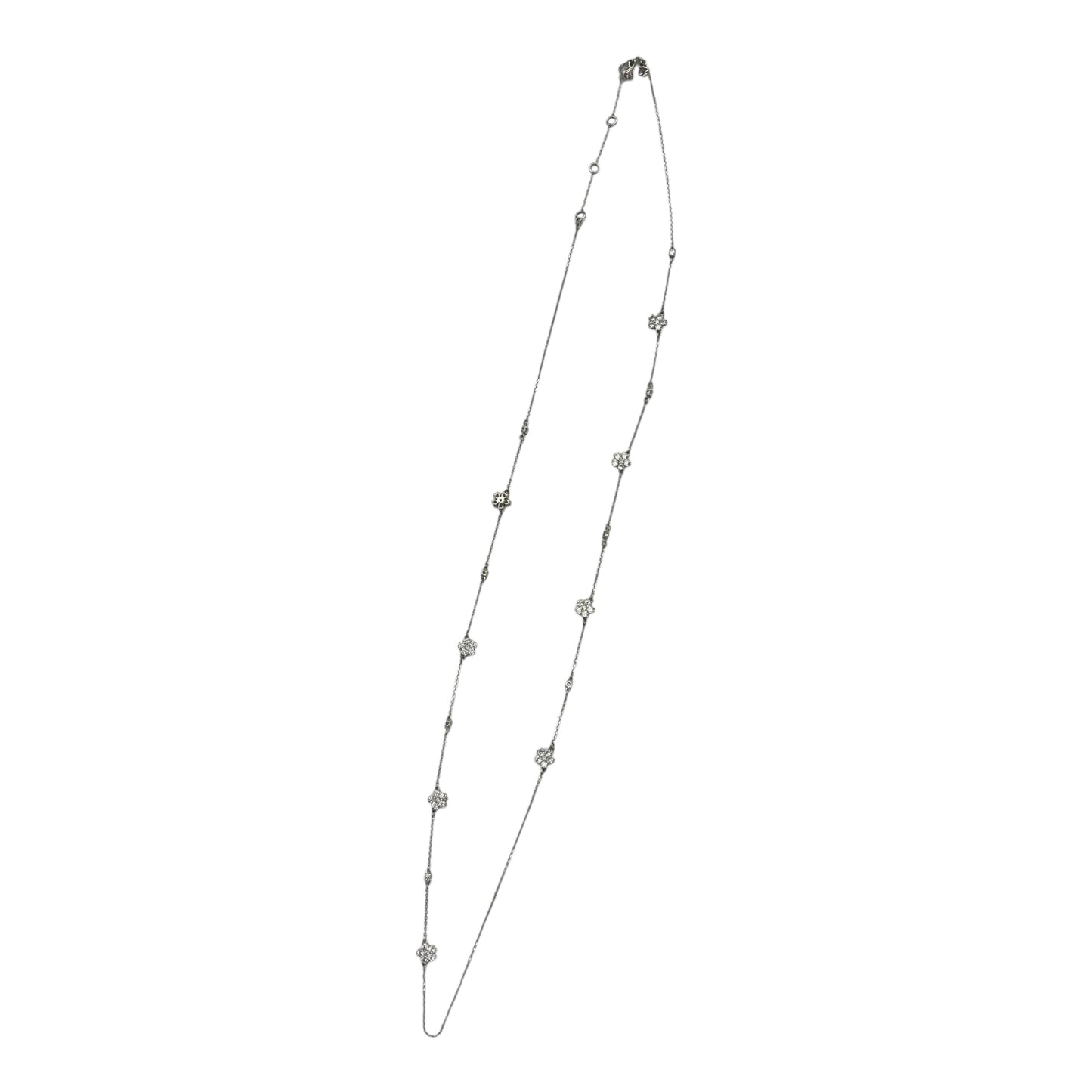 Necklace Designer By Kate Spade In Silver