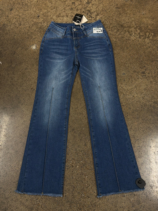 Jeans Straight By Clothes Mentor In Blue Denim, Size:S