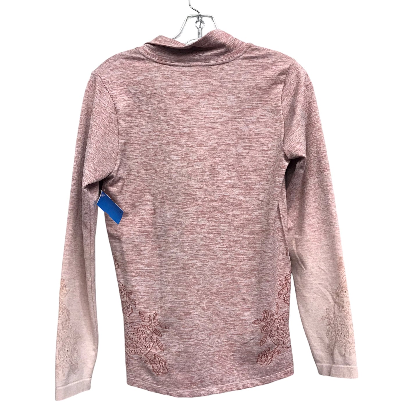 Athletic Top Ls Collar By Calia In Pink, Size:L