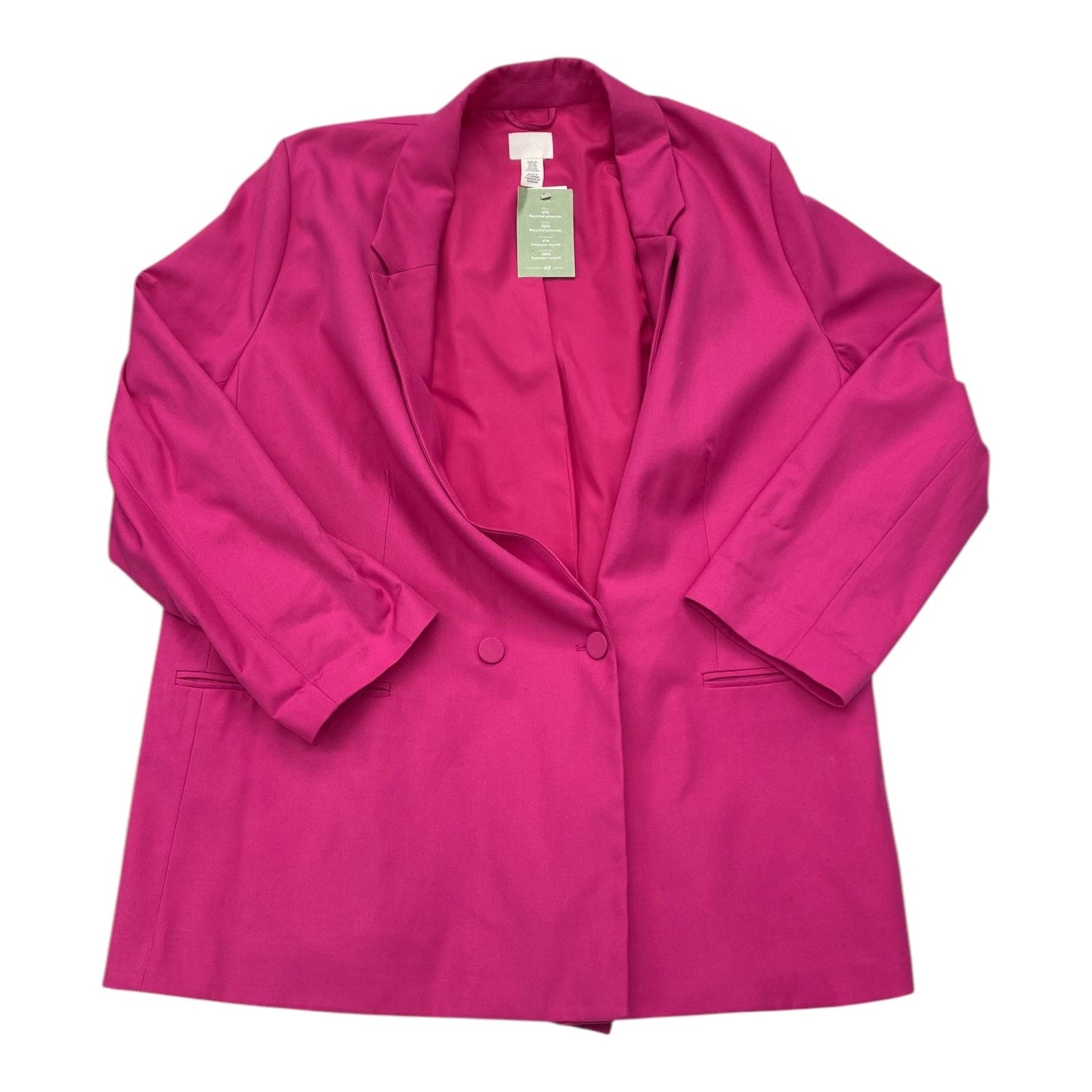 Blazer By H&M In Pink, Size:2X