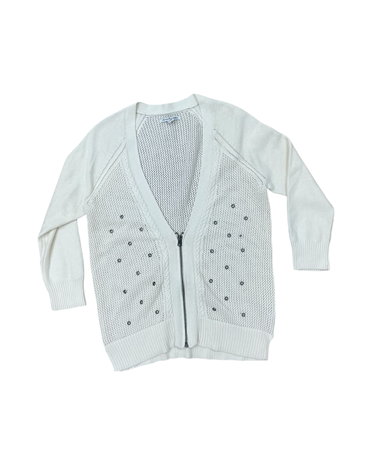 Cardigan By American Eagle In Cream, Size:M