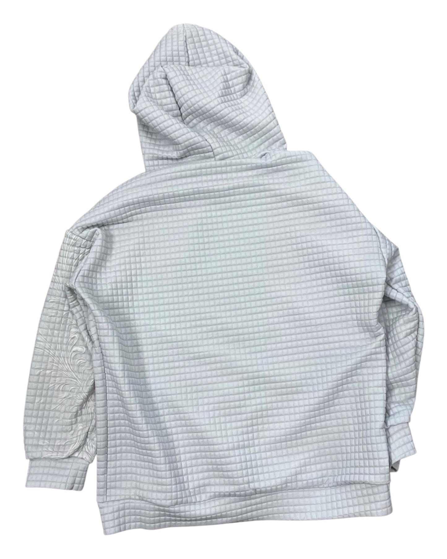 Sweatshirt Hoodie By Clothes Mentor In Grey, Size:Xl