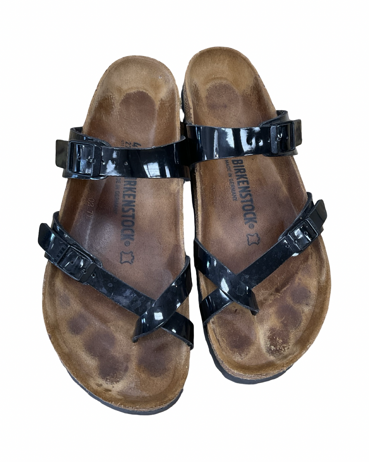 Sandals Flats By Birkenstock In Black, Size:11