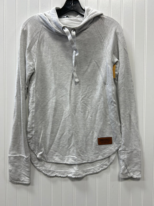 Sweatshirt Hoodie By Clothes Mentor In White, Size:S