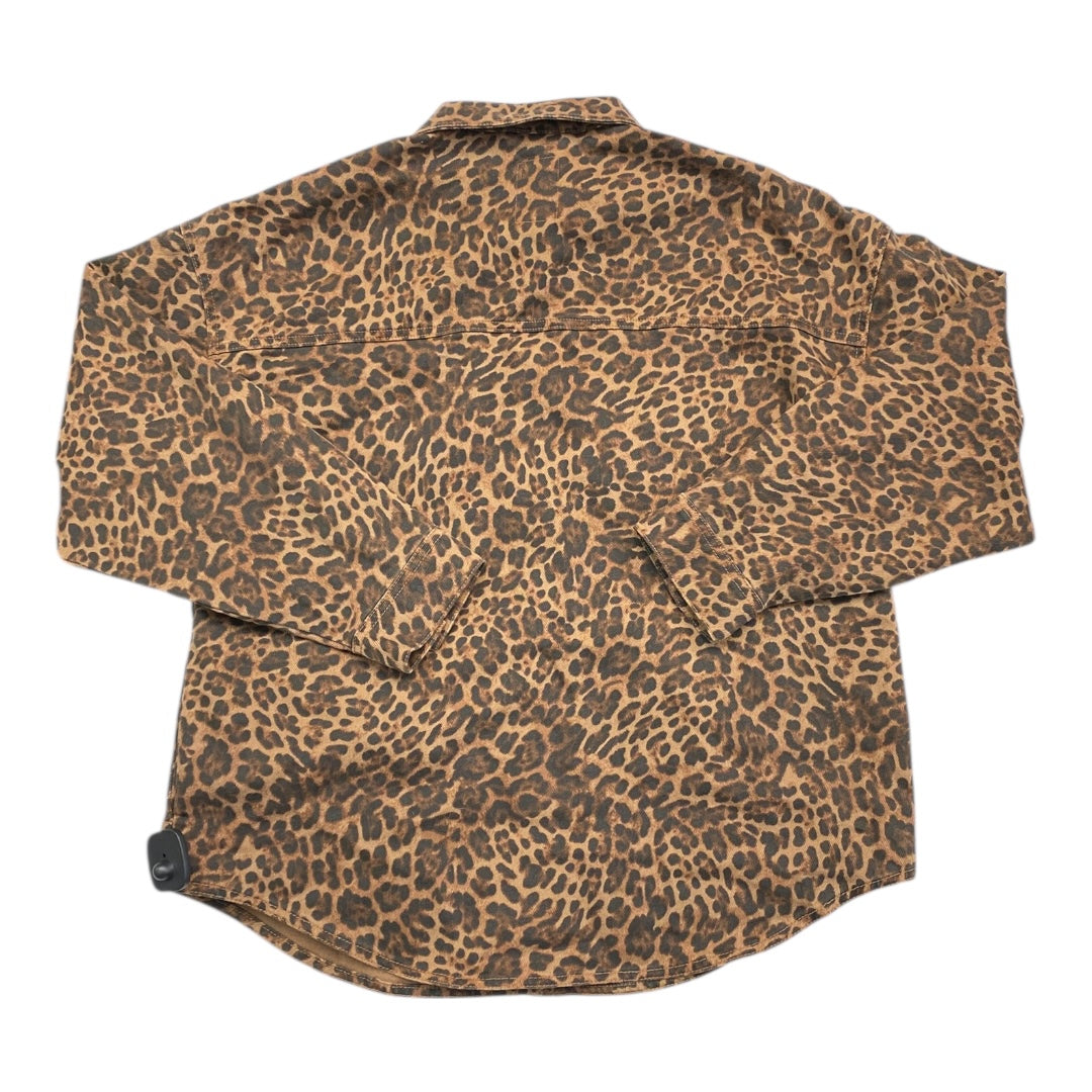 Jacket Denim By Gap In Animal Print, Size:L