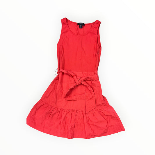 Dress Casual Midi By Tahari In Red, Size:L