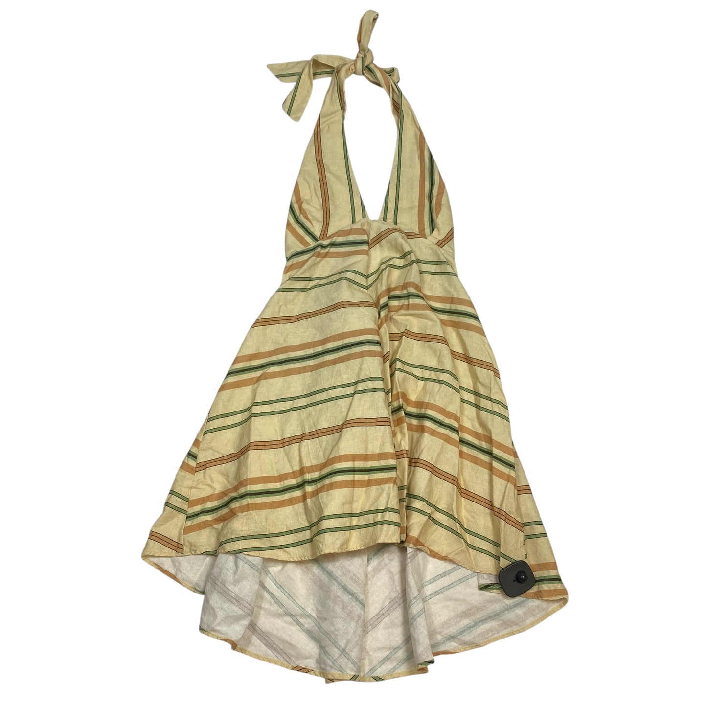 Dress Casual Short By Zara In Green & Yellow, Size:L