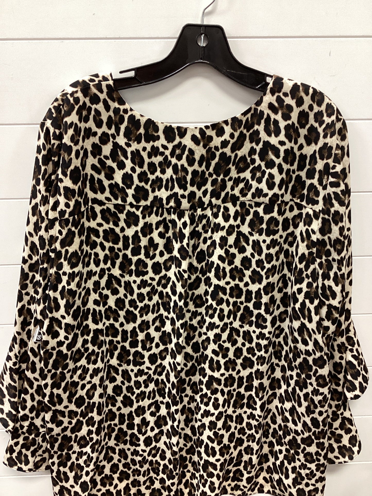 Top Ls By Vince Camuto In Animal Print, Size:3X