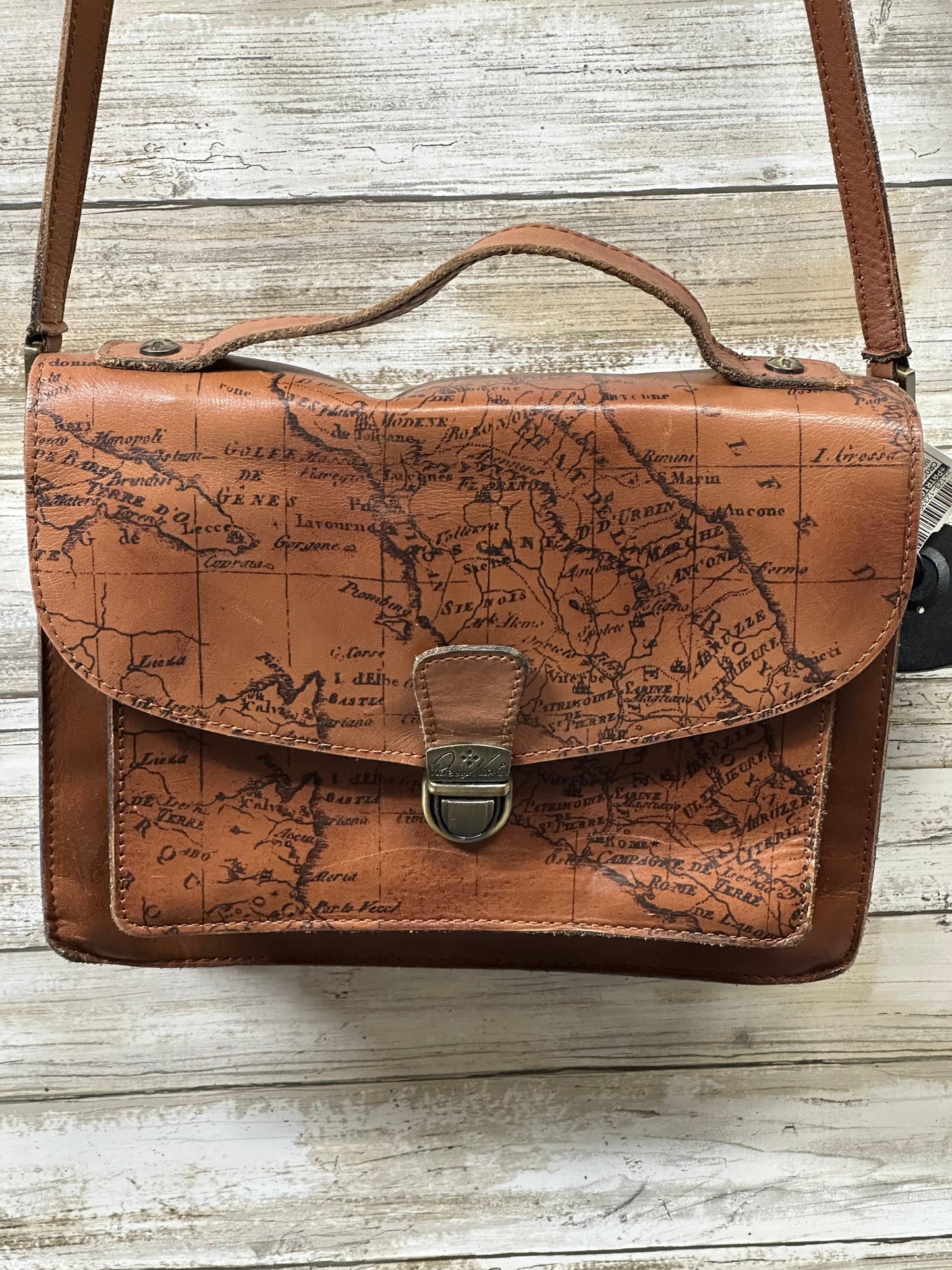 Crossbody Designer By Patricia Nash In Brown, Size:Medium