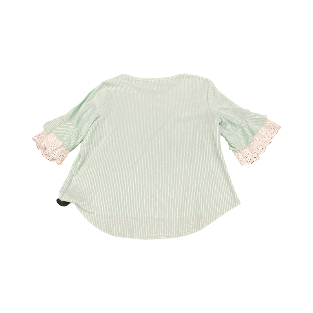 Top Ss By Elle In Teal, Size:Xxl