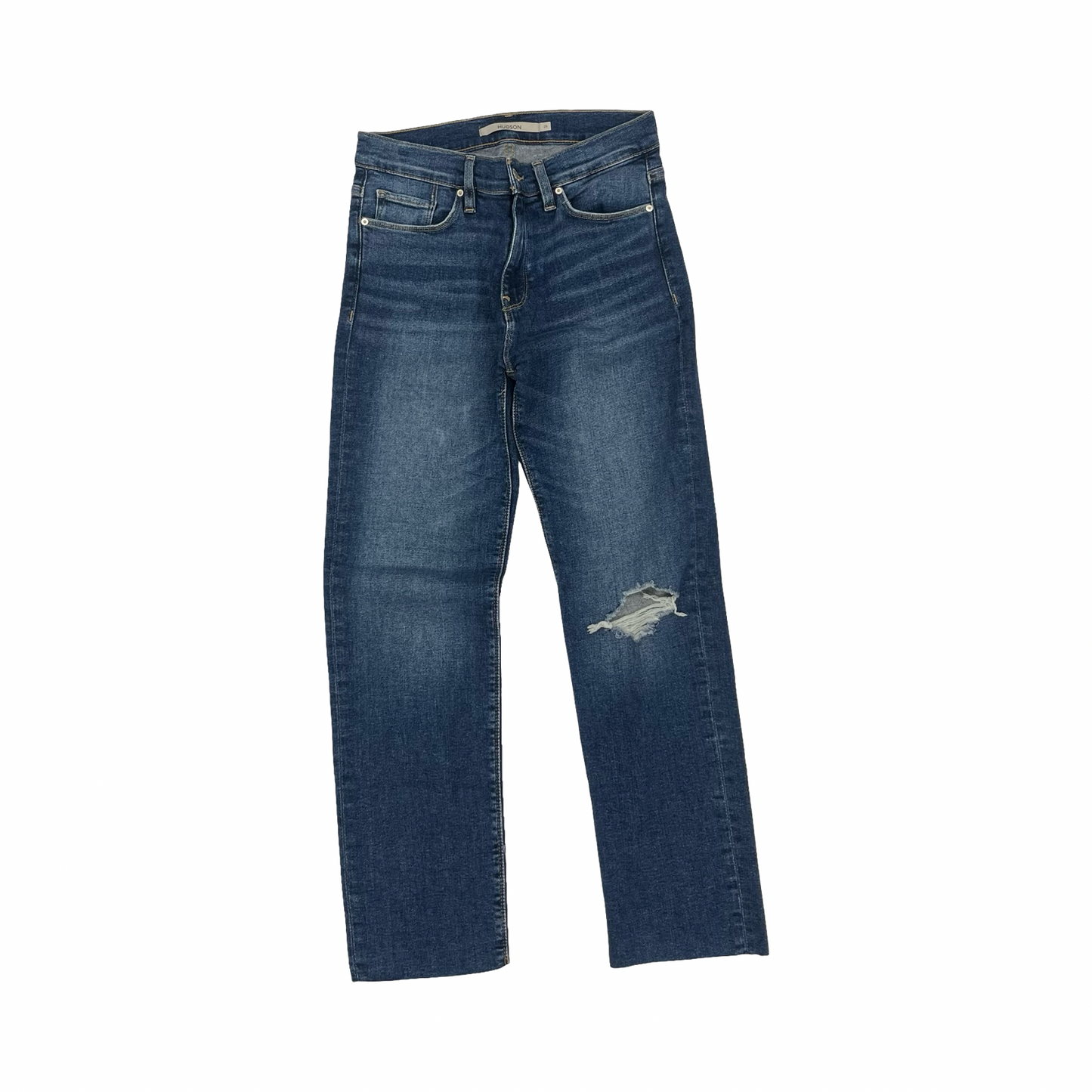 Jeans Skinny By Hudson In Blue Denim, Size:8