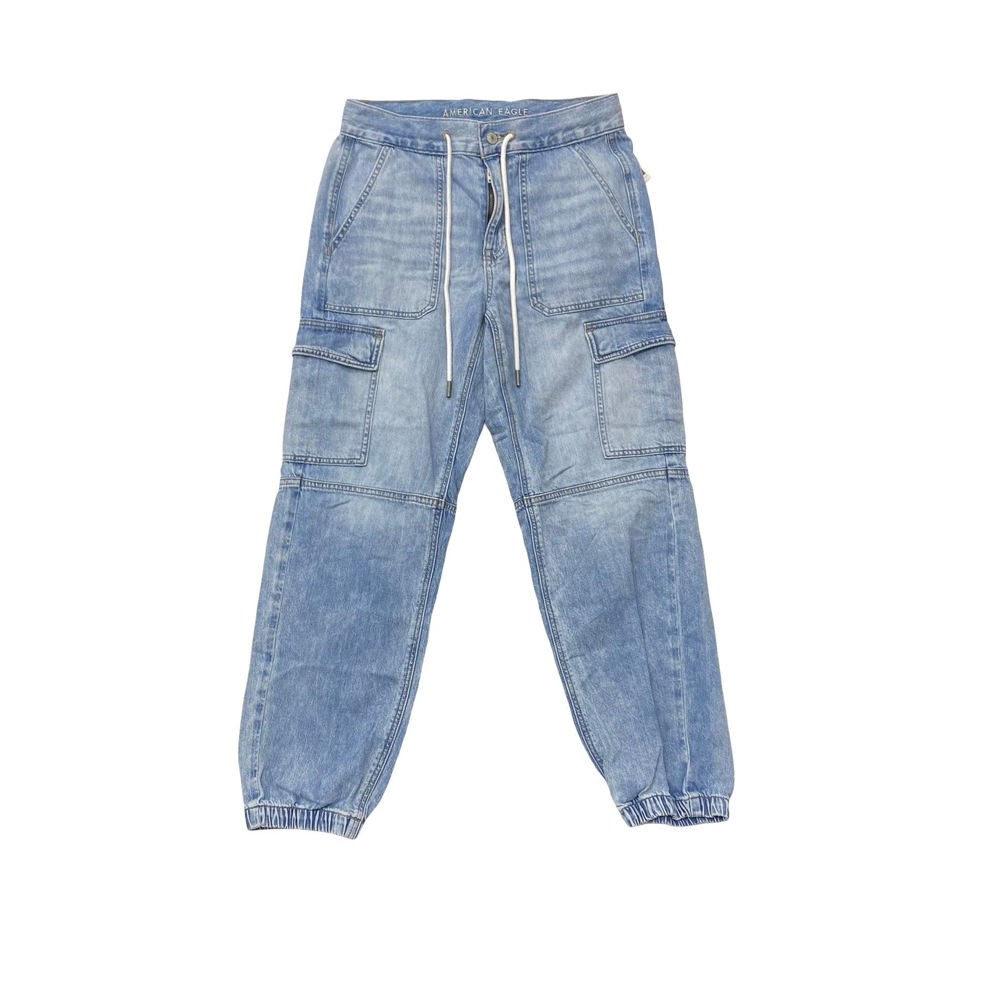 Jeans Straight By American Eagle In Blue Denim, Size:6