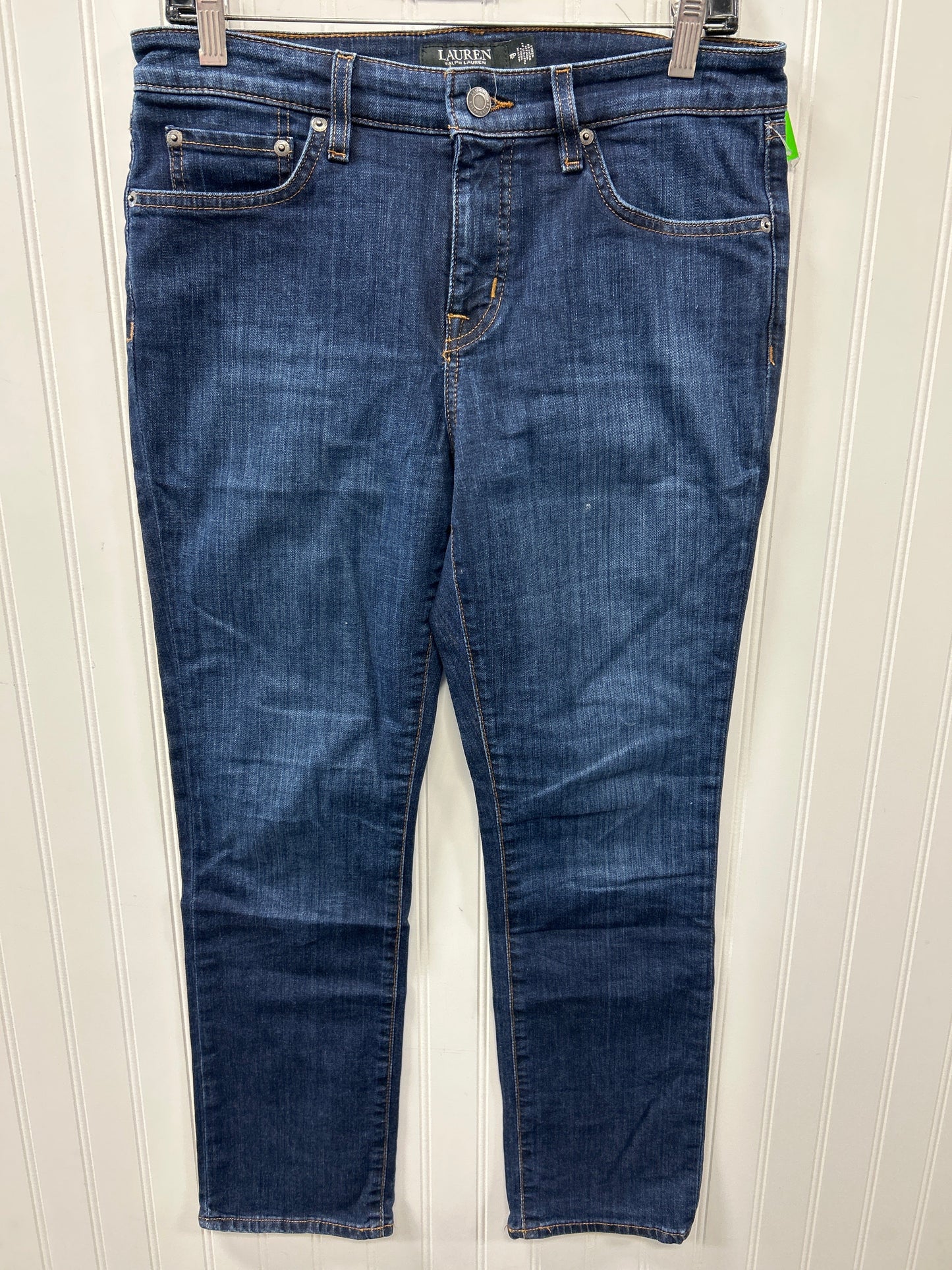 Jeans Skinny By Lauren By Ralph Lauren In Blue Denim, Size:10P