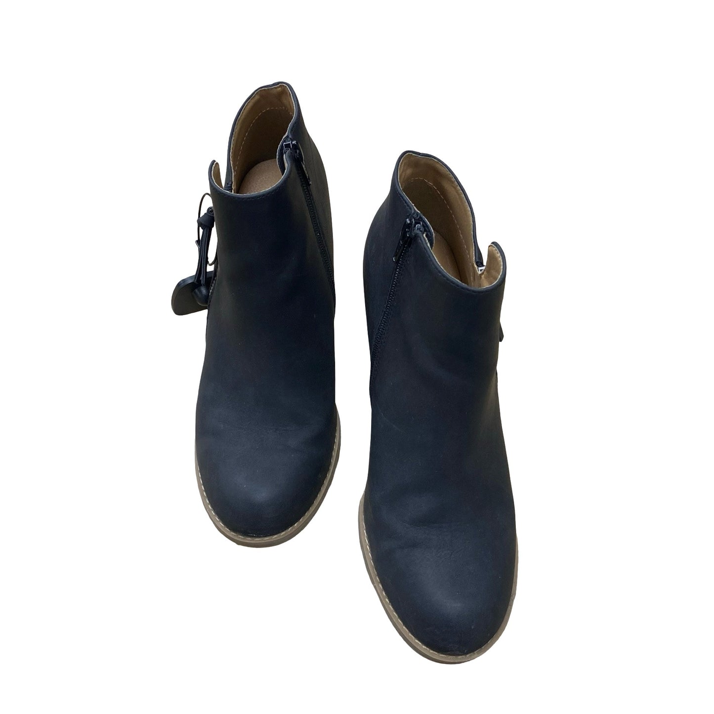 Boots Ankle Heels By Report In Black, Size:9.5