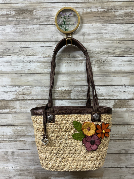Handbag By Brighton In Brown & Cream, Size:Small
