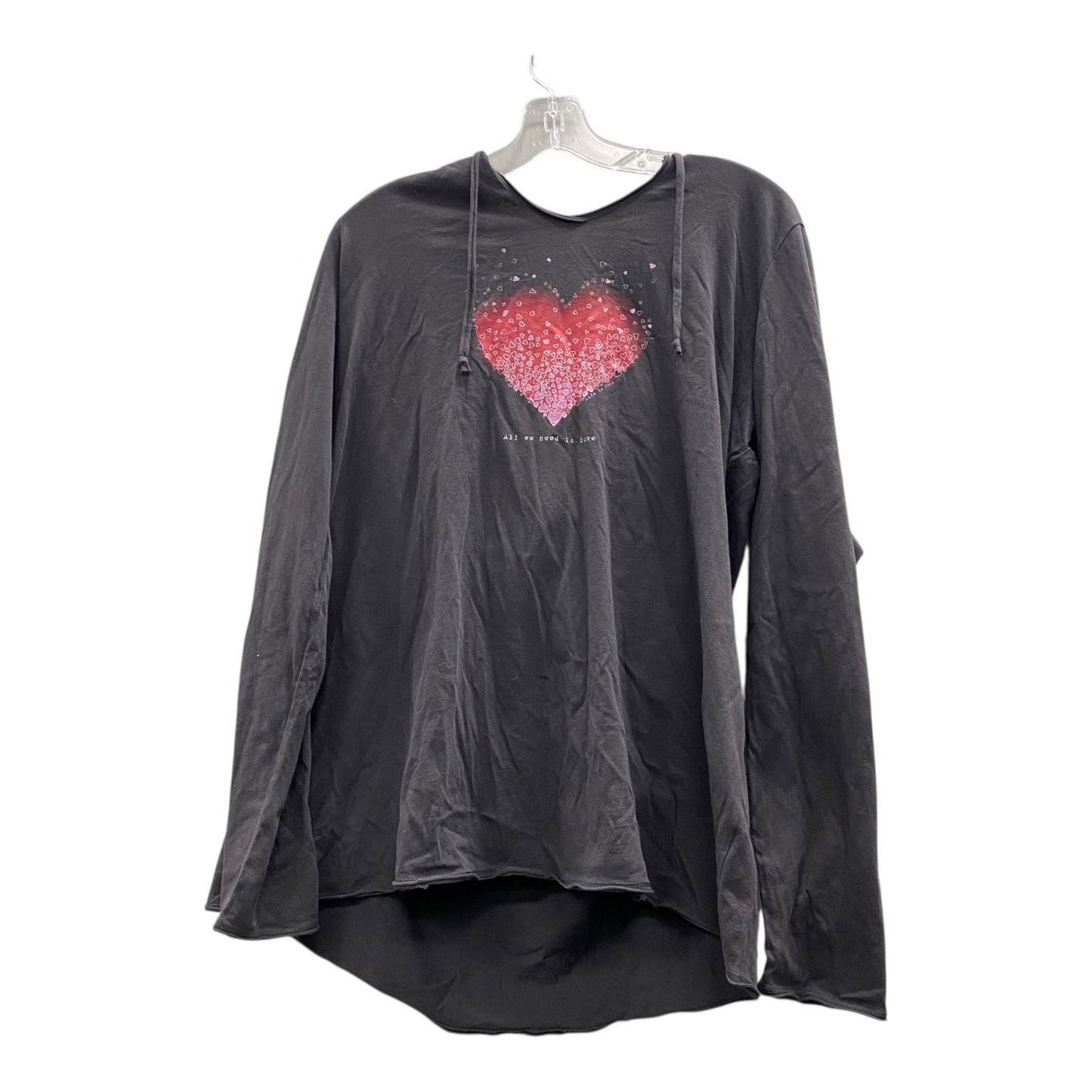 Athletic Top Ls Hoodie By Life Is Good In Black, Size:Xl