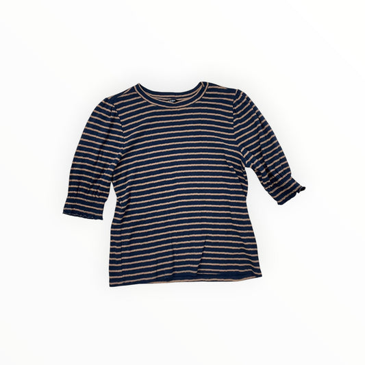 Top Ss By Lucky Brand In Blue & Tan, Size:L