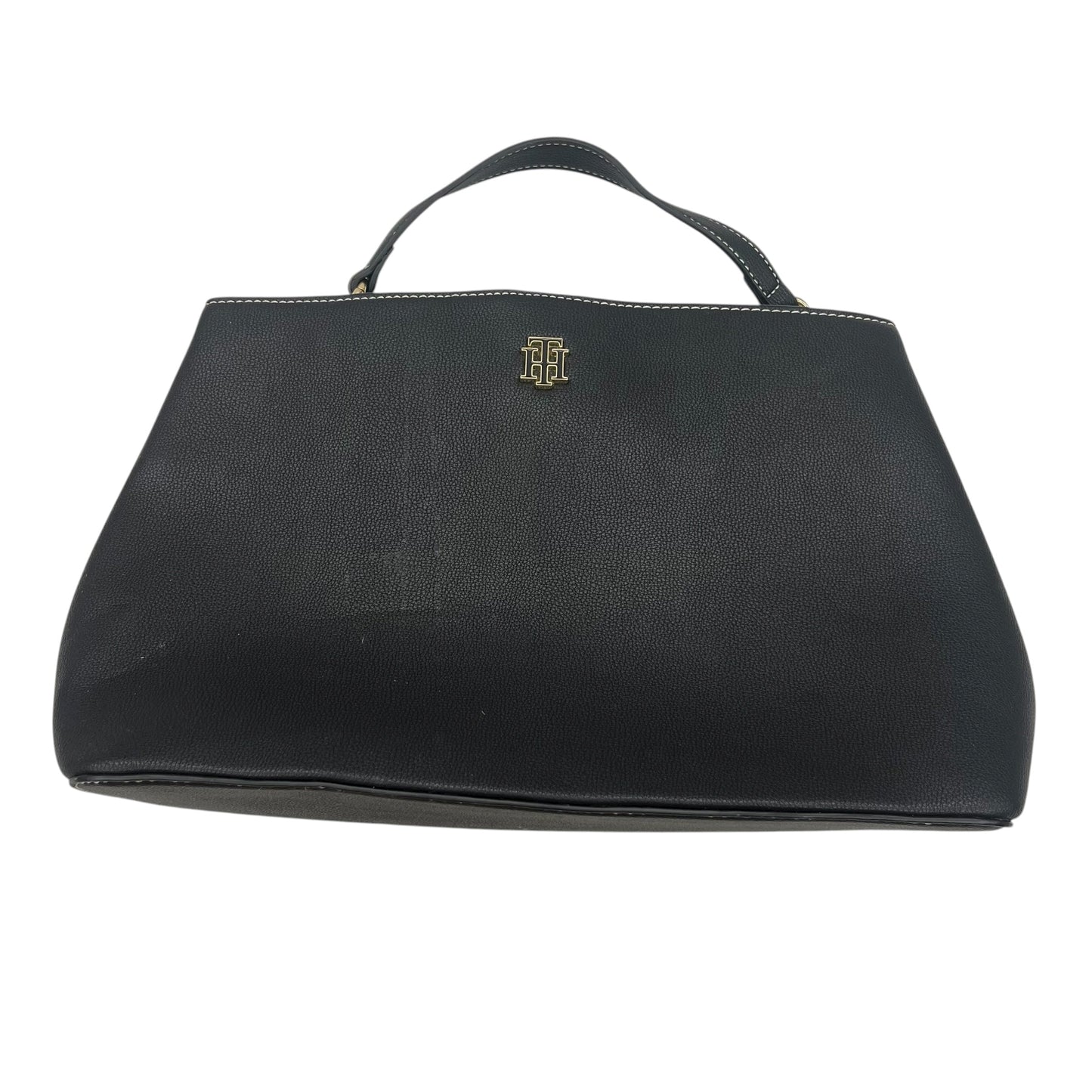 Handbag By Tommy Hilfiger In Black, Size:Medium
